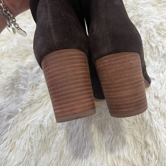 Madewell Neva Brown Suede Fold-Over Booties - Size 6.5 - Picture 5 of 12